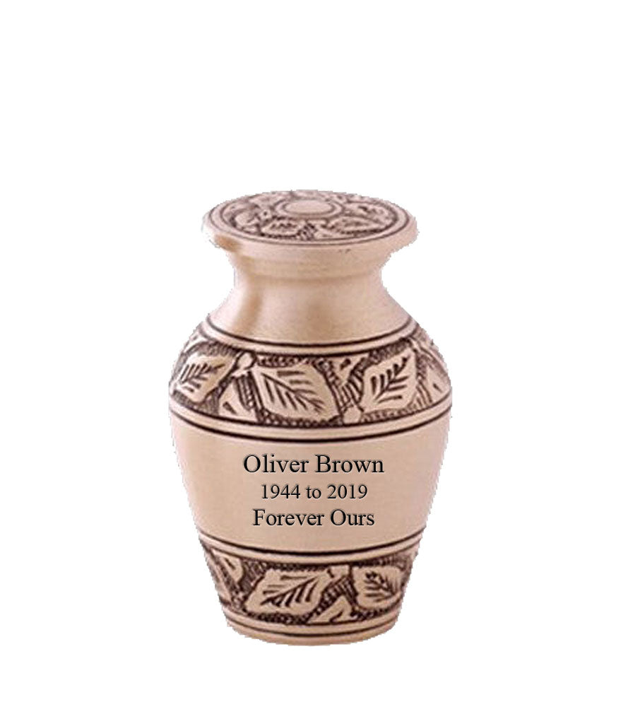 Athens Gold Brass Cremation online Urn for Human Ashes