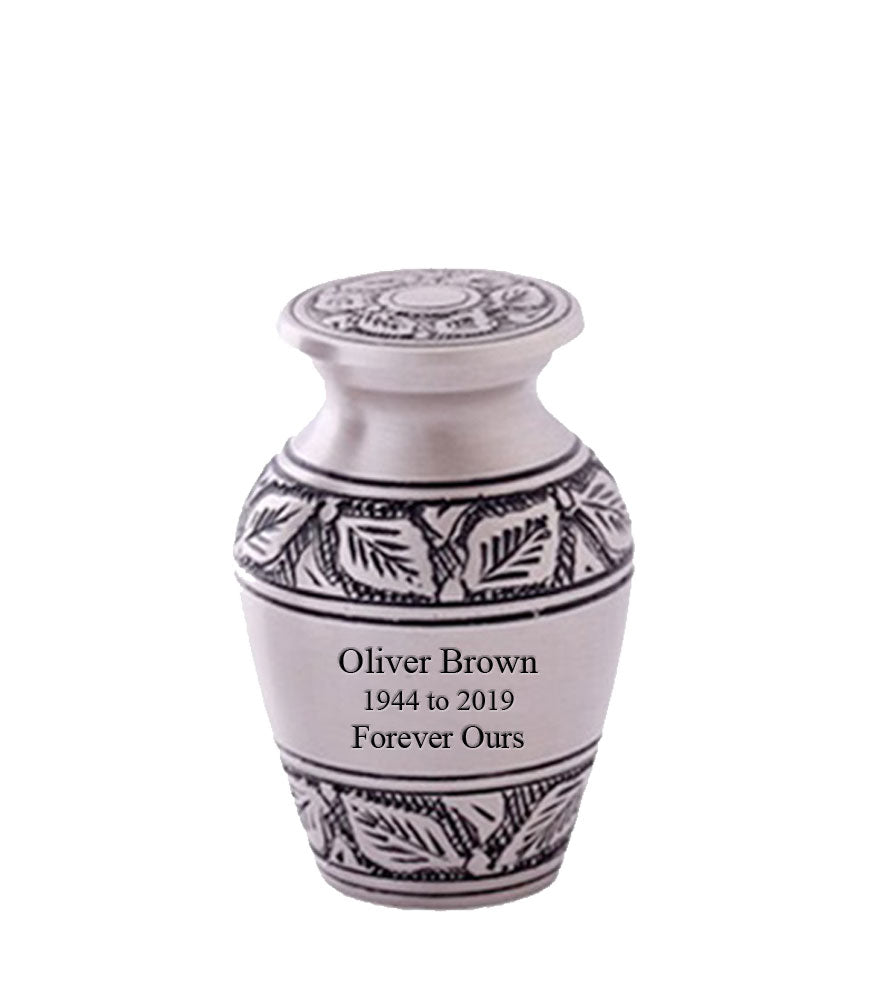 Elegant Pewter Cremation Urn