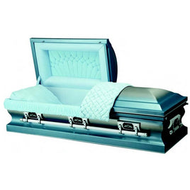 Infinity Morgan Blue - Stainless Steel Casket