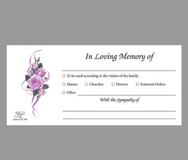 Memorial Envelope - Floral - IUENV-569