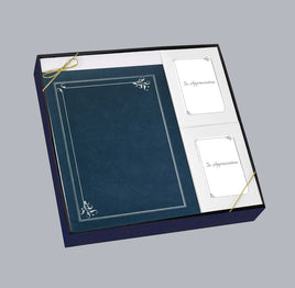 Art Deco Navy with Gold Foil Stationery Box Set - ST8557-BX