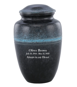 Classico Navy Cultured Marble Urn - IUCM600