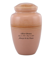 Classico Peach Cultured Marble Urn - IUCM609