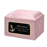 Fawn Pink Grace Cultured Marble Urn - IUCM805