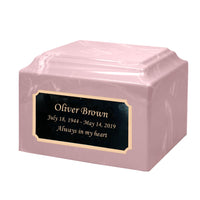 Fawn Pink Grace Cultured Marble Urn - IUCM805