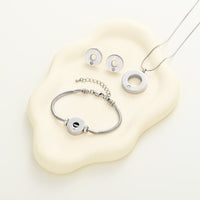 Paragon Cremation Jewelry Set - Silver Life Circle - ITPAR104