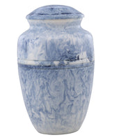 Classico Sky Blue Cultured Marble Urn - IUCM602