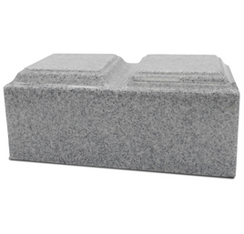 Gray Cultured Granite Companion Urn