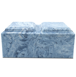 Sky Blue Cultured Marble Companion Urn