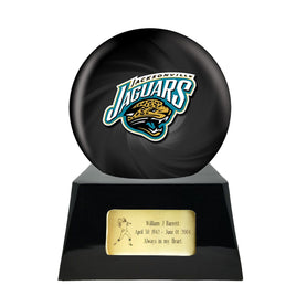 Football Trophy Urn Base with Optional Jacksonville Jaguars Team Sphere NFL