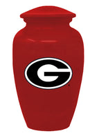 Fan Series - University of Georgia Bulldogs Memorial Cremation Urn, Red - IUUGA100