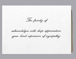 Deep Thanks Acknowledgment Card  - ST106-AK