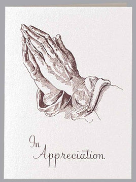 Praying Hands Acknowledgment Cards- ST117-AK