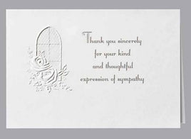 Floral Window Acknowledgment Standard Print Embossed Panel- ST127-AK