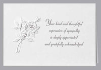 Rose Acknowledgment Standard Print Embossed Panel- ST129-AK