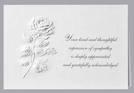 Long Stem Rose Acknowledgment Standard Print Embossed Panel- ST131-AK