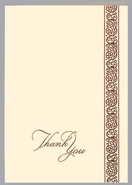 Classic Scroll Acknowledgment Cards- ST132-AK