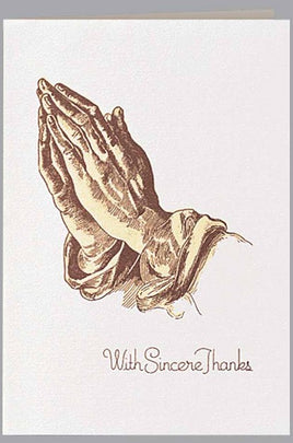 Praying Hands Acknowledgment Cards- ST180-AK