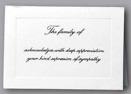 Deep Appreciation Raised Print Acknowledgment- ST198-AK