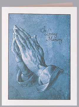 Blue Praying Hands Service Record ST351-SR