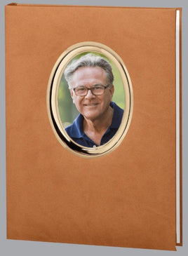 Fawn Oval Picture Frame Memorial Guest Book - 6 Ring