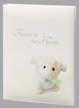 Forever in Our Hearts Funeral Guest Book - 6 Ring - ST8508-BK