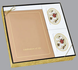 Celebration of Life Stationery Box Set, Tan - ST8554-BX