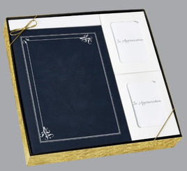 Art Deco Navy with Gold Foil Stationery Box Set - ST8557-BX