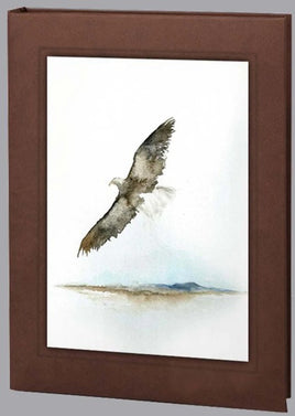 Eagle Soaring Funeral Guest Book - 6 Ring - ST8760-BK