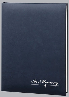 In Memory - Navy Funeral Guest Book ST8786-BK