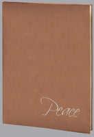 Peace Series Soft-Touch Memorial Guest Book - 6 Ring - Choose Color