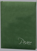 Peace Series Soft-Touch Memorial Guest Book - 6 Ring - Choose Color