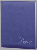 Peace Series Soft-Touch Memorial Guest Book - 6 Ring - Choose Color