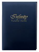 Custom Yana Memorial Guest Book - 6 Ring - STCB101-Blue