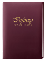 Custom Yana Memorial Guest Book - 6 Ring - STCB101-Burgundy