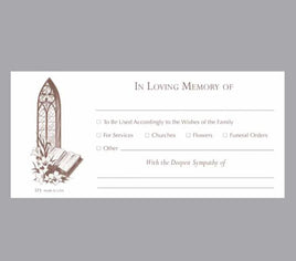 Memorial Envelope - Church Window - IUENV-573