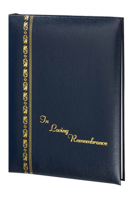 Royal Series Memorial Guest Book - 6 Ring - ST729-Blue