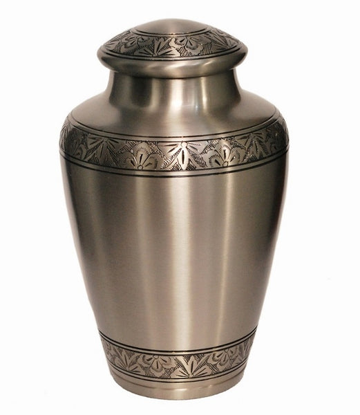 Classic Three Bands Gold Cremation Urn
