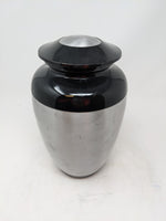 Scratch & Dent Classic Black & Silver Urn - IULU139