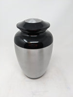 Scratch & Dent Classic Black & Silver Urn - IULU139